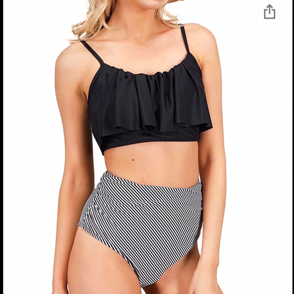 NWT CupShe Falbala Bikini Swimsuit